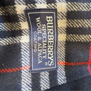 Burberry nova check wool and alpaca navy men’s coat